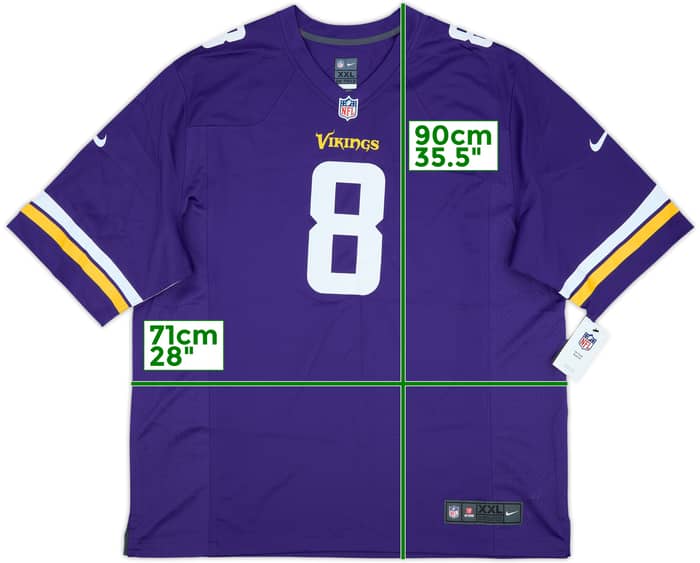 2018-23 Minnesota Vikings Cousins #8 Nike Game Home Jersey (XXL)