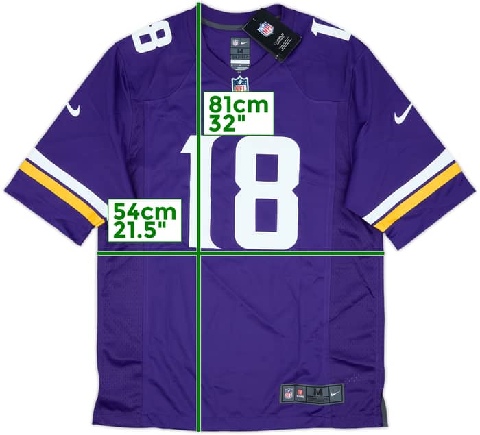 2020-24 Minnesota Vikings Jefferson #18 Nike Game Home Jersey (M)