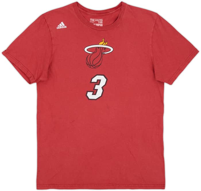 2013-14 Miami Heat Dwyane #3 adidas Tee - 4/10 - (M)