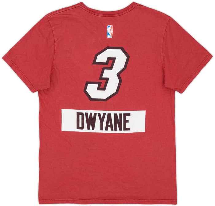2013-14 Miami Heat Dwyane #3 adidas Tee - 4/10 - (M)