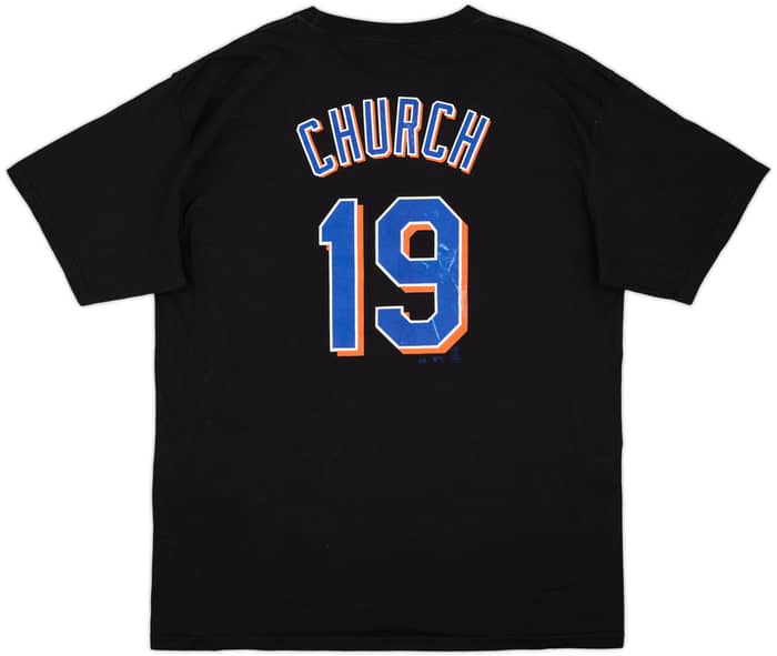 2009 New York Mets Church #19 Majestic Tee - 6/10 - (XL)
