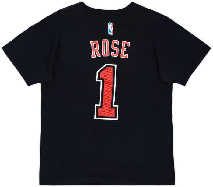 2015-16 Chicago Bulls Rose #1 adidas Tee - 7/10 - (M)