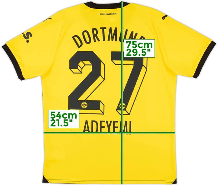2023-24 Borussia Dortmund Home Shirt Adeyemi #27 - 10/10 - (L)