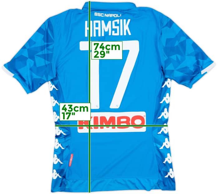 2018-19 Napoli Home Shirt Hamsik #17 - 8/10 - (L)
