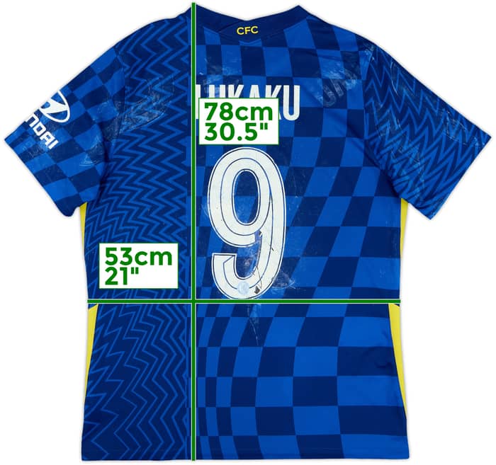 2021-22 Chelsea Home Shirt Lukaku #9 - 4/10 - (L)