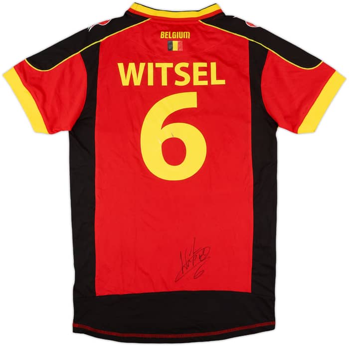 2012-14 Belgium Signed Home Shirt Witsel #6 - 6/10 - (L)