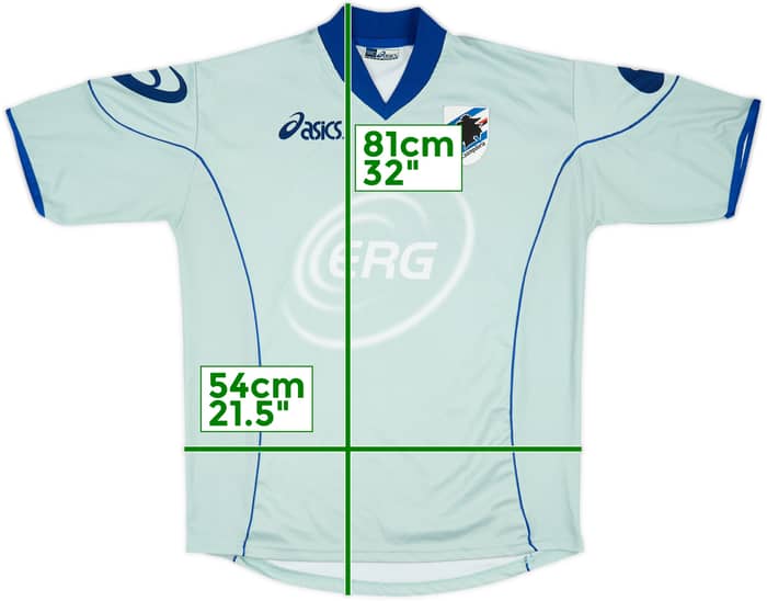 2003-04 Sampdoria Asics Training Shirt - 7/10 - (M)