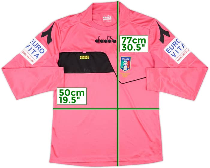 2017-18 Italy Diadora Referee L/S Shirt - 7/10 - (M)