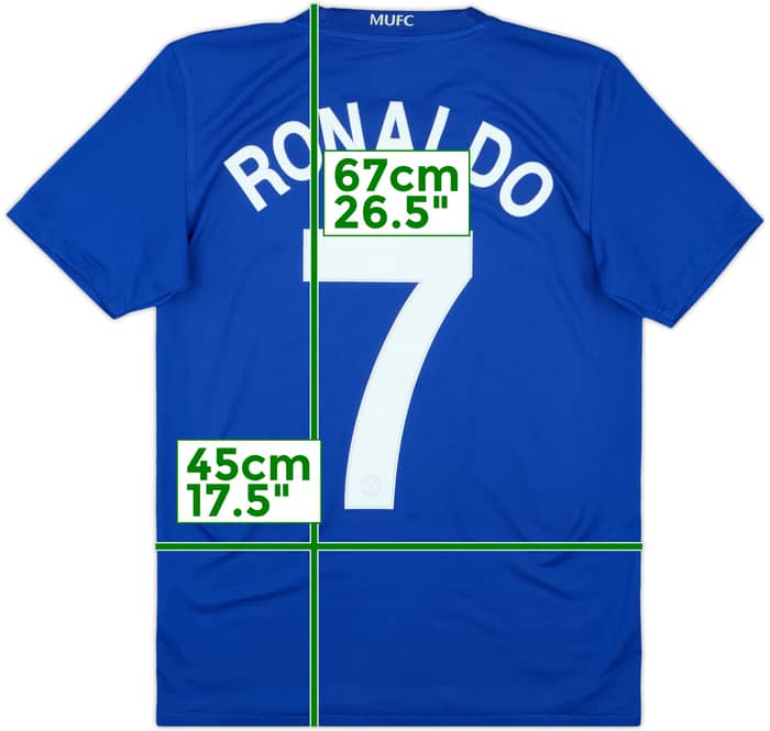 2008-09 Manchester United Third Shirt Ronaldo #7 - 9/10 - (XL.Boys)