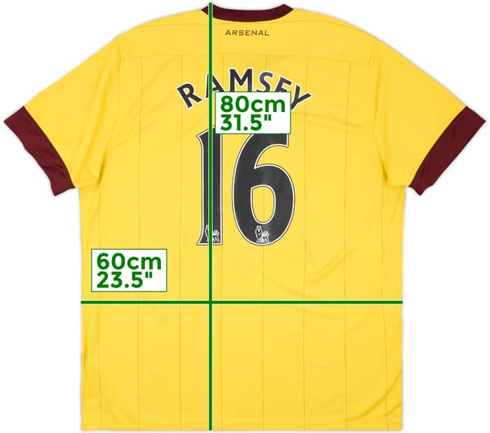 2010-13 Arsenal Away Shirt Ramsey #16 - 5/10 - (XL)
