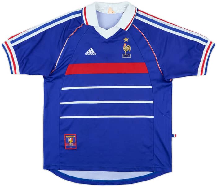 1998-00 France Home Shirt Zidane #10 - 5/10 - (XL.Boys)