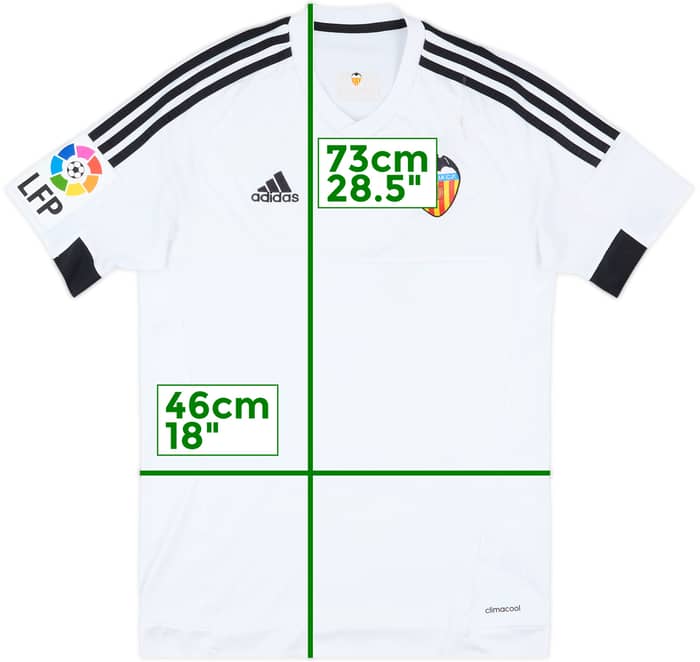2015-16 Valencia Home Shirt - 5/10 - (S)