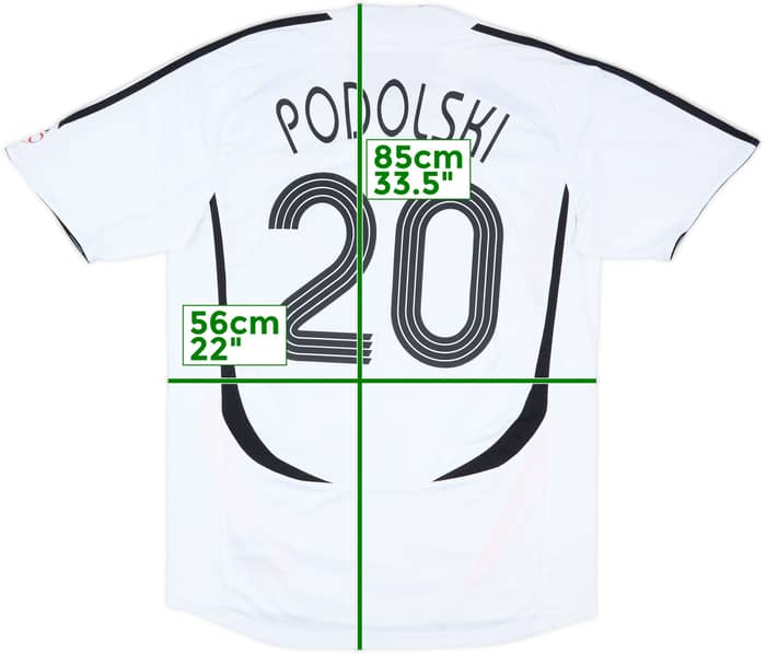 2005-07 Germany Home Shirt Podolski #20 - 5/10 - (XL)