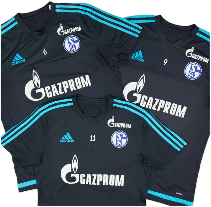 2015-16 Schalke Player Issue adidas Training Shirt - 9/10 - (M)