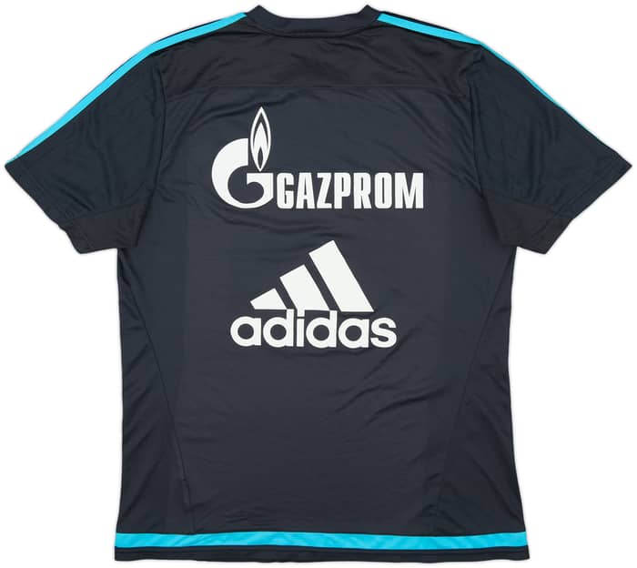2015-16 Schalke Player Issue adidas Training Shirt - 9/10 - (M)