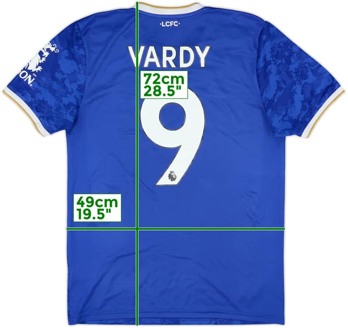 2021-22 Leicester Home Shirt Vardy #9 - 8/10 - (M)