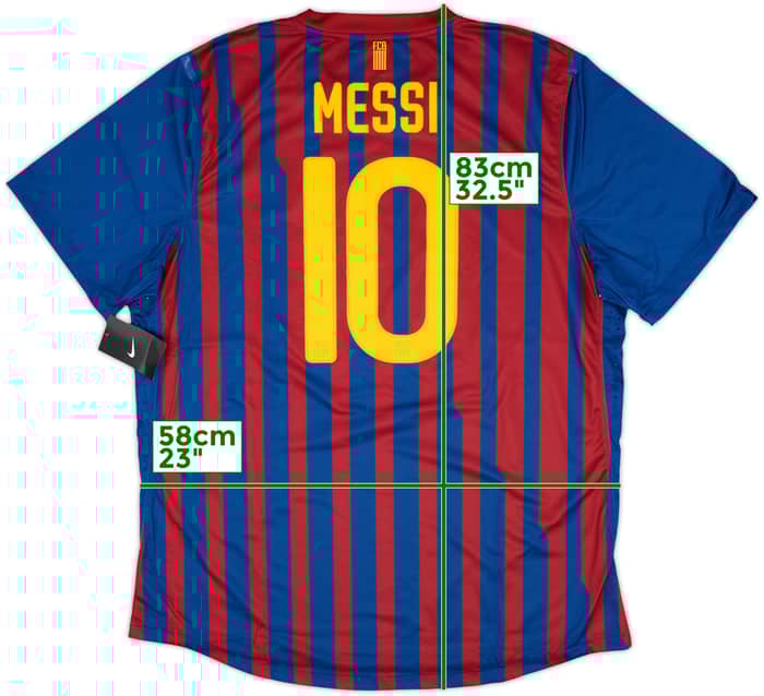 2011-12 Barcelona Home Player Issue Shirt Messi #10 (XXL)