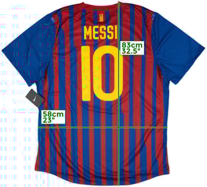 2011-12 Barcelona Home Player Issue Shirt Messi #10 (XXL)
