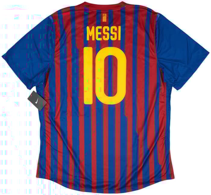 2011-12 Barcelona Home Player Issue Shirt Messi #10 (XXL)