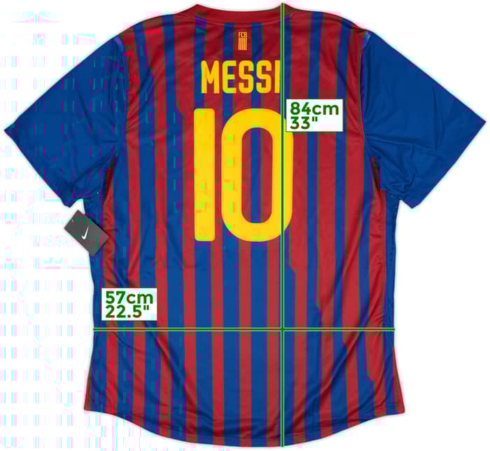 2011-12 Barcelona Home Player Issue Shirt Messi #10 (XXL)