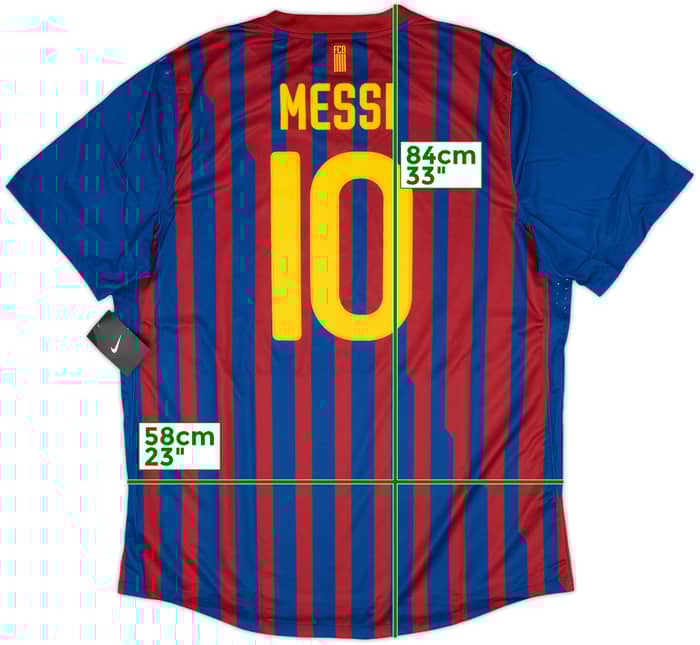 2011-12 Barcelona Home Player Issue Shirt Messi #10 (XXL)