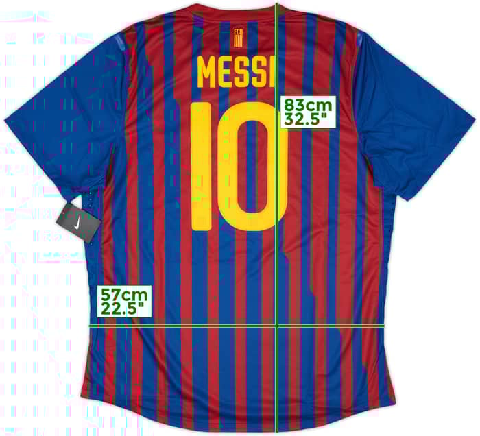 2011-12 Barcelona Home Player Issue Shirt Messi #10 (XXL)