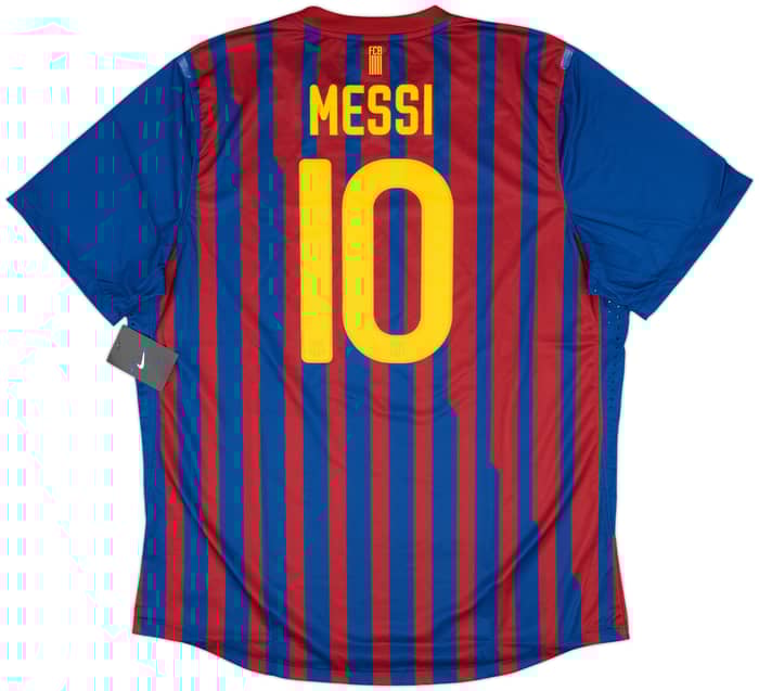 2011-12 Barcelona Home Player Issue Shirt Messi #10 (XXL)