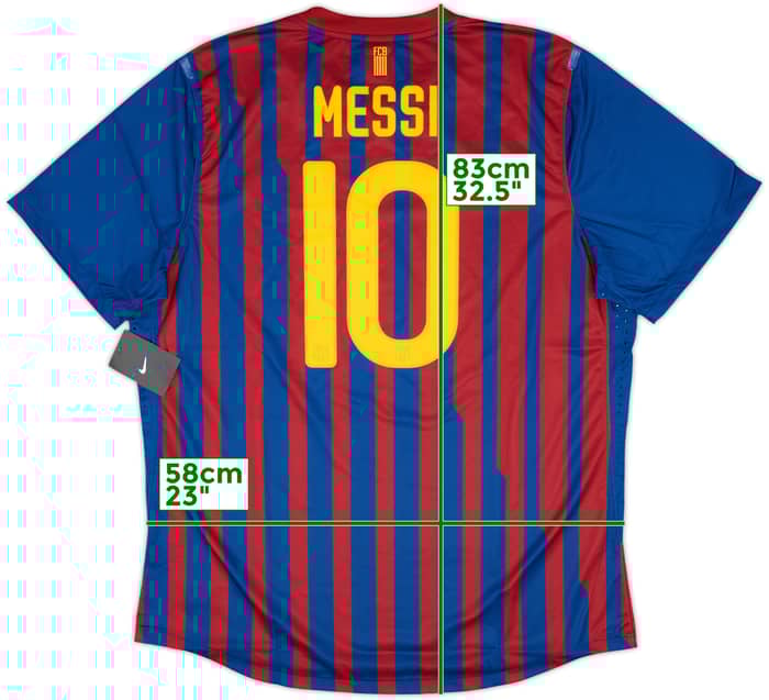 2011-12 Barcelona Home Player Issue Shirt Messi #10 (XXL)