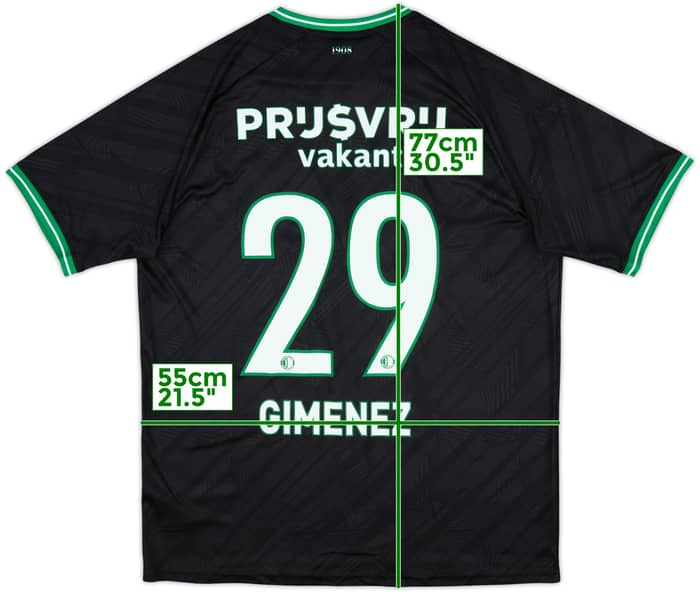2024-25 Feyenoord Away Shirt Gimenez #29 (XL)