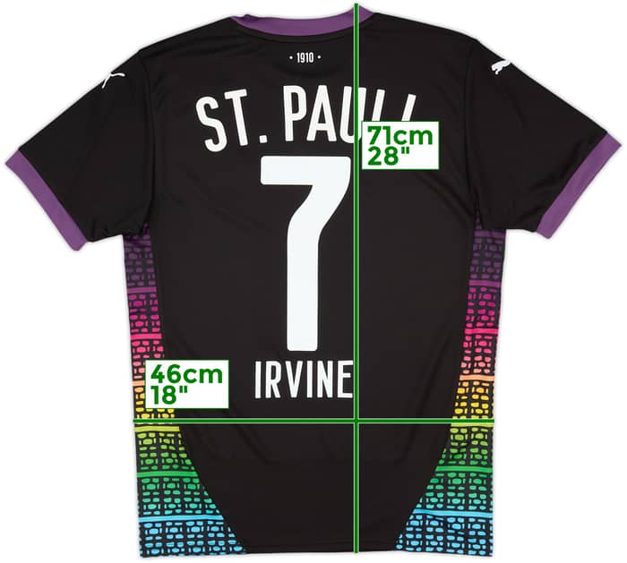 2024-25 St. Pauli Third Shirt Irvine #7 (S)