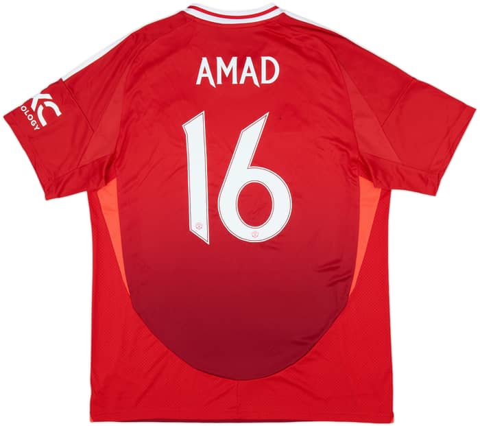 2024-25 Manchester United Home Shirt Amad #16 (XL)