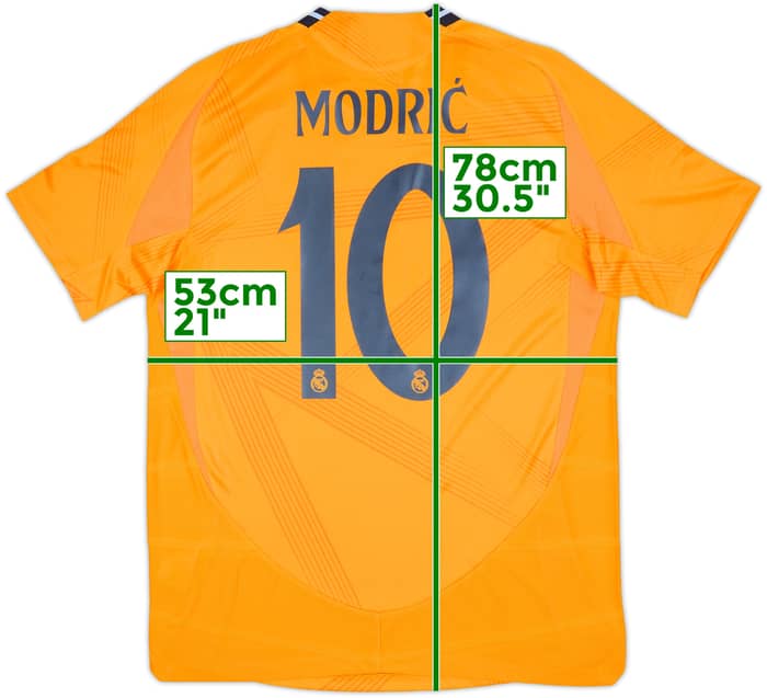 2024-25 Real Madrid Authentic Away Shirt Modric #10 (L)