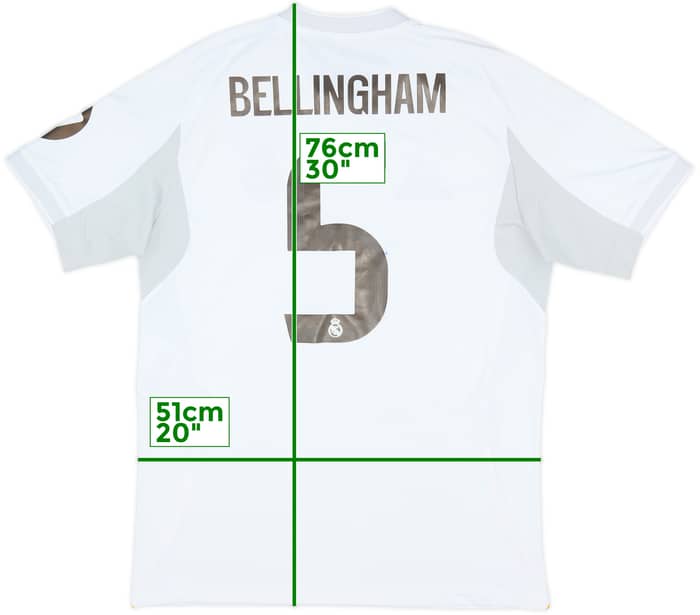 2025-26 Real Madrid Home Shirt Bellingham #5 (L)