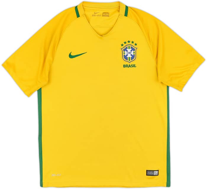 2016-17 Brazil Home Shirt - 5/10 - (M)