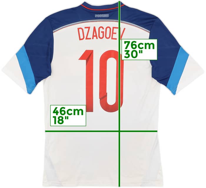 2014 Russia Away Shirt Dzagoev #10 - 5/10 - (L)
