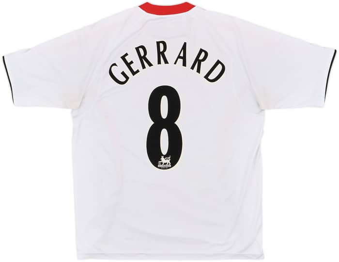 2005-06 Liverpool Away Shirt Gerrard #8 - 5/10 - (L)
