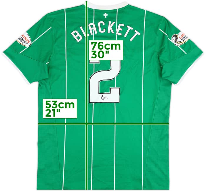 2015-16 Celtic Away Shirt Blackett #2 - 9/10 - (L)