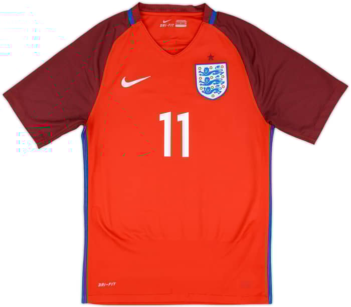 2016-17 England Away Shirt Vardy #11 - 7/10 - (S)
