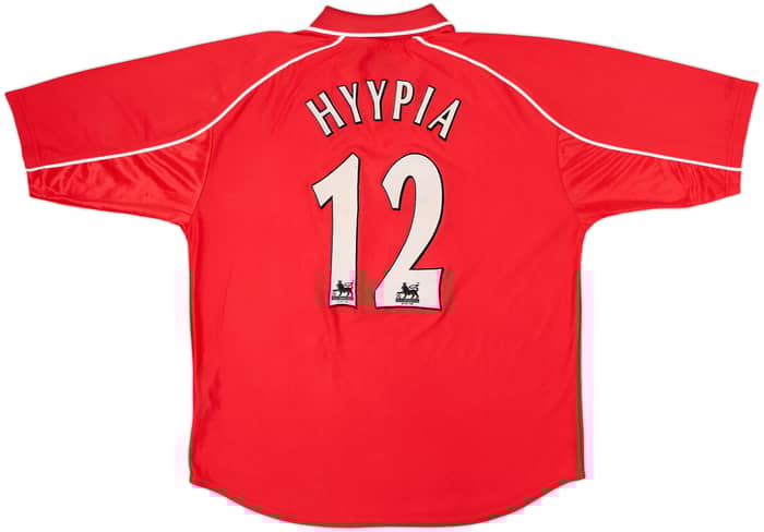 2000-02 Liverpool Home Shirt Hyypia #12 - 8/10 - (XL)