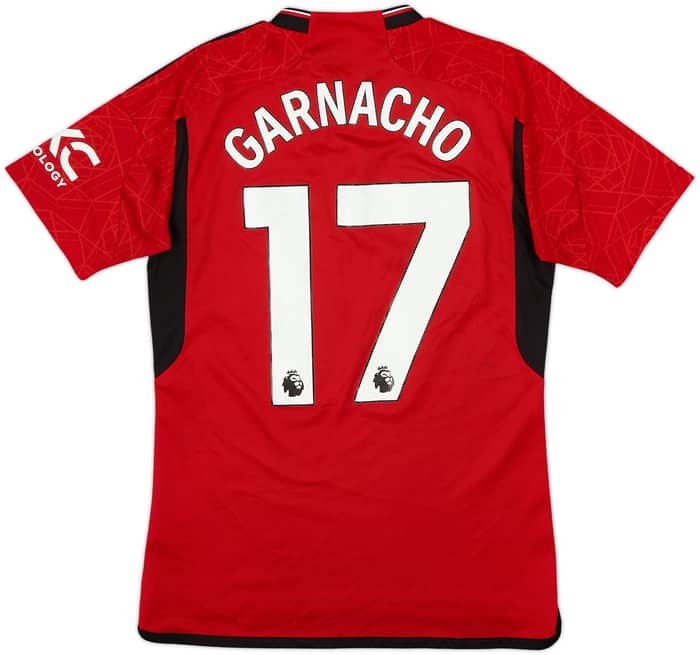 2023-24 Manchester United Home Shirt Garnacho #17 - 7/10 - (S)