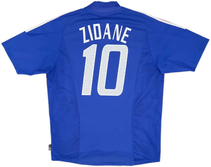 2002-04 France Home Shirt Zidane #10 - 8/10 - (L)