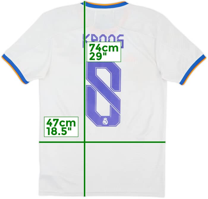 2021-22 Real Madrid Home Shirt Kroos #8 - 7/10 - (S)