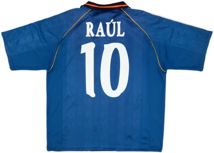 1999-00 Spain Away Shirt Raul #10 - 8/10 - (XL)