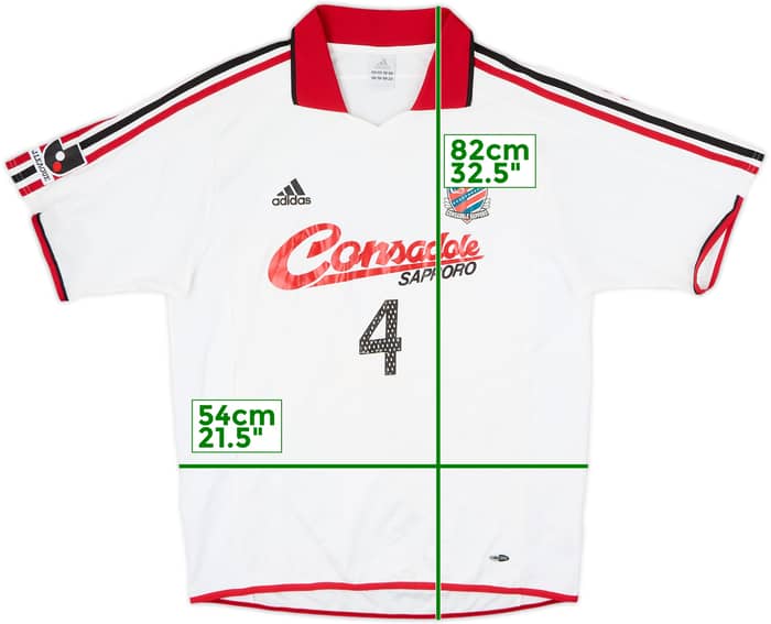 Camiseta de visitante del Hokkaido Consadole 2004-05 #4 - 7/10 - (L)