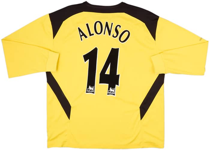 2004-06 Liverpool Away L/S Shirt Alonso #14 - 7/10 - (XL)