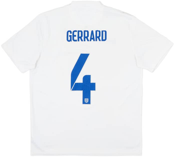 2014-15 England Home Shirt Gerrard #4 - 7/10 - (L)