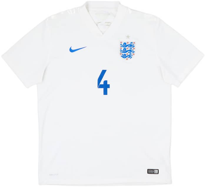 2014-15 England Home Shirt Gerrard #4 - 7/10 - (L)