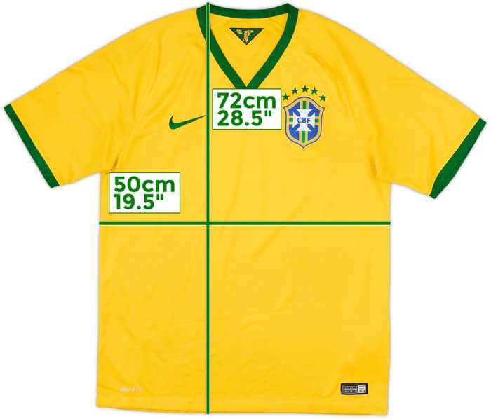 2014-15 Brazil Home Shirt - 5/10 - (M)