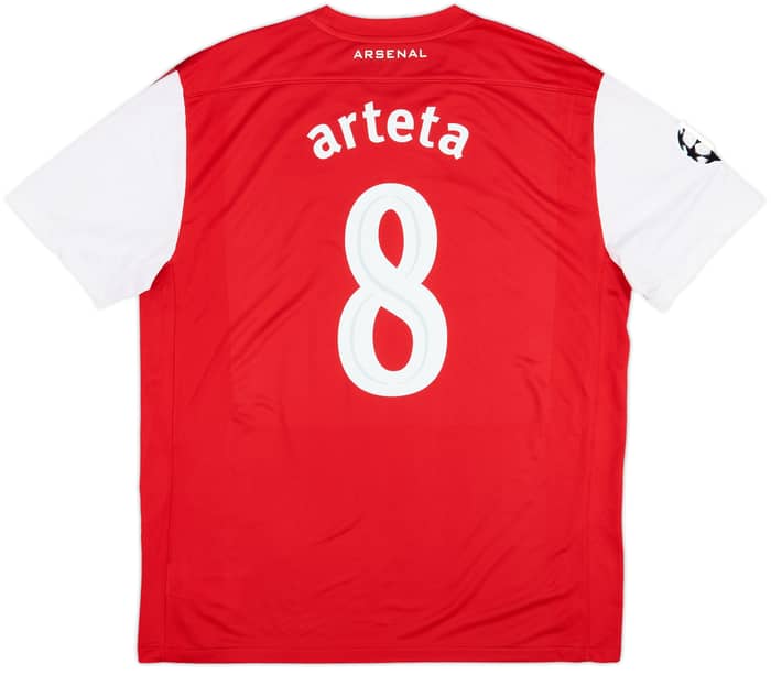 2011-12 Arsenal Home Shirt Arteta #8 - 6/10 - (XL)