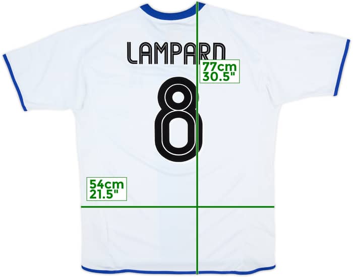2003-05 Chelsea Away Shirt Lampard #8 - 6/10 - (L)